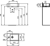 Раковина Ideal Standard Strada 45 см K081701 фото 3