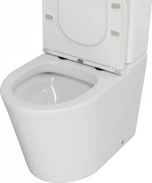 Унитаз-компакт Paomo Rita R PO-40207 напольный безободковый с микролифтом фото 3