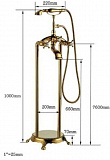 Смеситель Elegansa Delta Gold Н0000150 для ванны с душем напольный фото 4