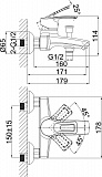 Смеситель D&K Bayern Furth DA1223201 для ванны с душем фото 2