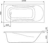 Акриловая ванна Am.Pm Sense 150x70 W76A-150-070W-A фото 7