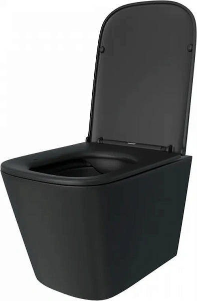 Унитаз Paomo Eva S PO-40302MB подвесной безободковый с микролифтом фото 9