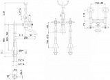 Смеситель Cezares Nostalgia NOSTALGIA-VDP-01-M для ванны с душем фото 2