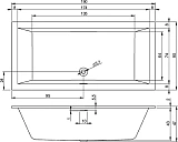 Акриловая ванна Riho Rething Cubic B109001005 190x90 фото 3