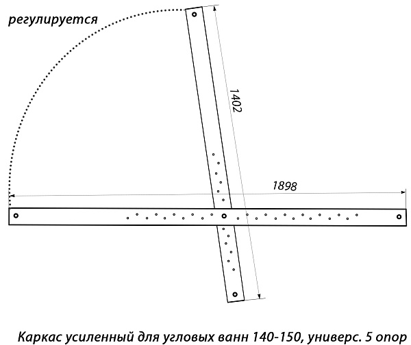 Акриловая ванна Triton Эрика 140x140 Н0000000221 фото 3