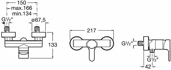 Смеситель Roca L20 5A2109C0M для душа фото 3