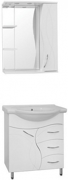 Мебель для ванной Style Line Амелия 75 напольная фото 9
