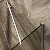 Шторка для ванны MaybahGlass 34x140 MGV-125-5у профиль хром стекло бронза фото 3