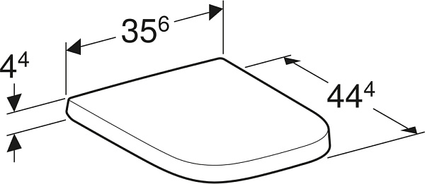 Крышка-сиденье Geberit Renova Plan 500.692.01.1 с микролифтом фото 2