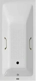 Чугунная ванна Vinsent Veron Kingston VKN1808050H/VH0012BR-AS с квадратными бронзовыми ручками и антискользящим покрытием фото 1