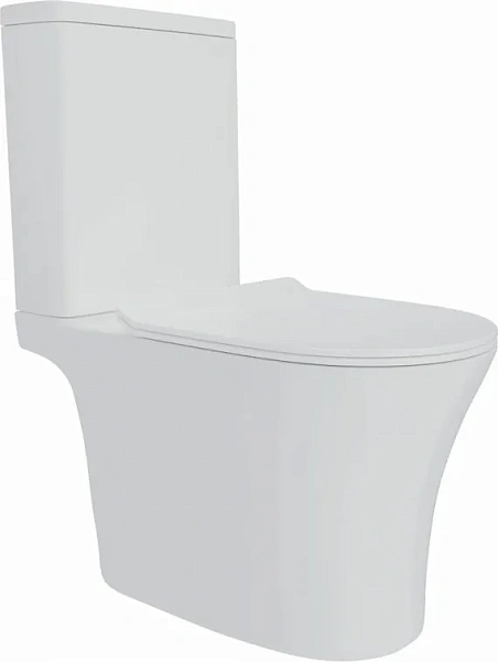 Унитаз-компакт Watersense Belinda Pro W00119 напольный безободковый с микролифтом фото 6