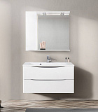 Зеркало-шкаф BelBagno Marino 90x75 MARINO-SPC-900/750-1A-BL-P-L левое с подсветкой фото 13