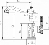 Смеситель ZorG Antic A 114U-SL для раковины фото 2