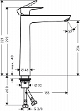 Смеситель Hansgrohe Talis E 71717140 для раковины-чаши фото 2