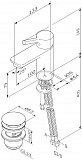 Смеситель Am.Pm X-Joy S F85B82100 для раковины с донным клапаном фото 7