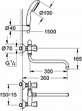 Смеситель Grohe Costa L 2679010A универсальный фото 2