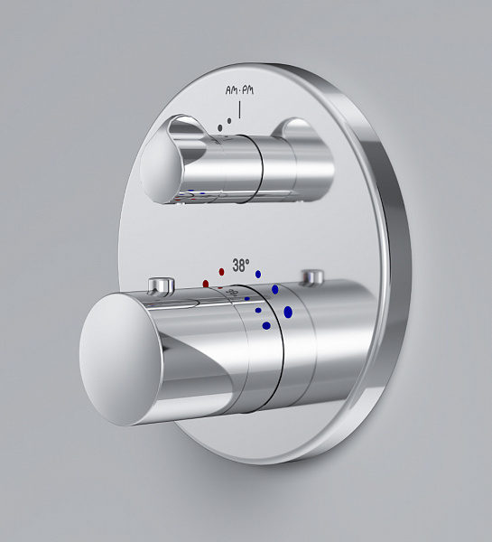 Термостат Am.Pm Like F8075600 для душа с внутренней частью фото 4