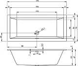 Акриловая ванна Riho Rething Cubic B105001005 170x75 фото 3