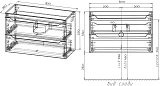 Тумба под раковину Style Line Марелла 60 СС-00002405 фото 7