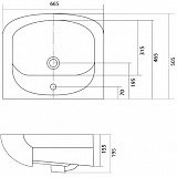 Раковина Акватон Акваполо 67 см 1WH110162 фото 2