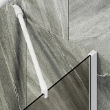 Шторка для ванны MaybahGlass 80x140 MGV-70-1ш профиль белый стекло бронза фото 4