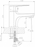 Смеситель Rossinka S S35-15 для раковины с гигиеническим душем фото 2