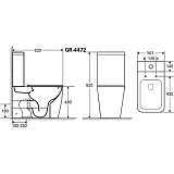 Унитаз Grossman Style GR-4472S напольный безободковый с микролифтом фото 2