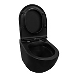 Унитаз Azario Grado AZ-0046N-MB подвесной безободковый с сиденьем микролифт фото 4