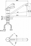 Смеситель D&K Rhein Schiller DA1462301 для кухонной мойки фото 2