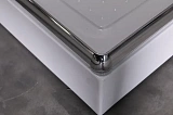 Душевой уголок Esbano 100x200x100 ESUGR8034 профиль хром стекло матовое рифленое фото 7