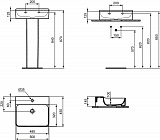 Раковина Ideal Standard Conca 50 см T378501 фото 7