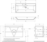Тумба с раковиной BelBagno Vittoria 100 подвесная фото 8