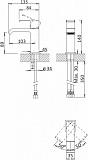 Смеситель Cezares Porta PORTA-LS1-BIO для раковины с донным клапаном фото 2
