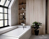 Чугунная ванна Vinsent Veron Kingston VKN1808050H/E60327CH с хромированнами ручками фото 2