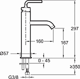 Смеситель Jacob Delafon Purist E14404-4A-CP для раковины фото 5