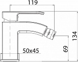 Смеситель Cezares Livello LIVELLO-BSM1-01-W0 для биде фото 2