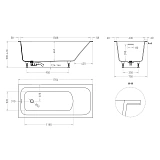 Ванна из искусственного камня S-Stone Salini Orlanda 170x75 102127MRH покраска по RAL снаружи фото 8