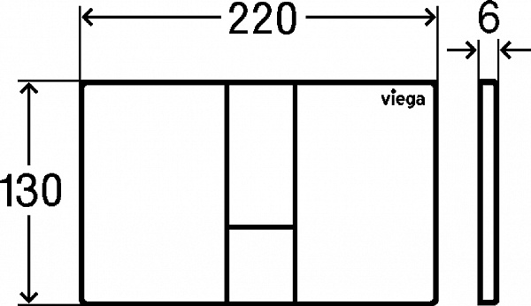 Смывная клавиша для унитазов Viega Visign for Style 24 773311 фото 3