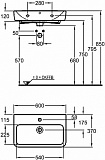 Раковина Geberit Renova Compact 60 см 226160000 фото 4