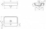 Раковина Cersanit Caspia Square 60 см S-UM-CAS60/1-S-w фото 7