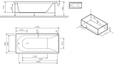 Фронтальная панель для ванны 180х80 AM.PM Spirit W72A-180-080W-P2 фото 2