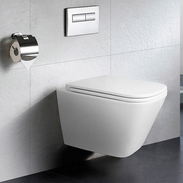 Унитаз Azario AZ-0052-UQ3 подвесной безободковый с сиденьем микролифт фото 12