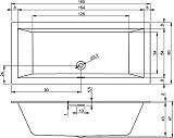 Акриловая ванна Riho Rething Cubic B106001005 180x80 фото 3