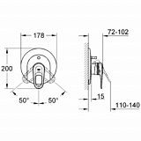 Смеситель Grohe Europlus II 19536002 для ванны с душем фото 2