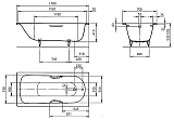 Стальная ванна Kaldewei Saniform 170x70 133500010001 фото 3