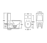 Унитаз-компакт Ceruttispa Sella CT10096 напольный безободковый с микролифтом фото 3