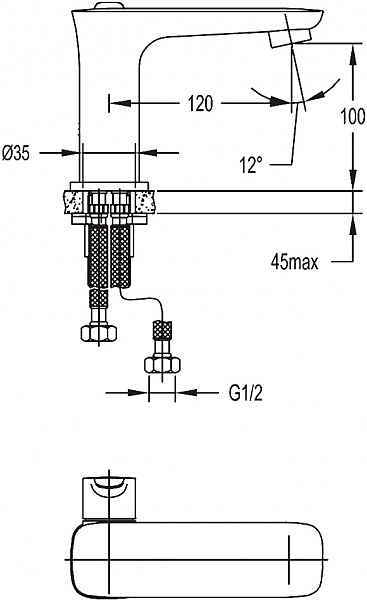 Смеситель Cezares Tesoro TESORO-F-LS-01-W0 для раковины фото 3