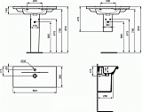 Раковина Ideal Standard Connect Space 80 см E136901 фото 3