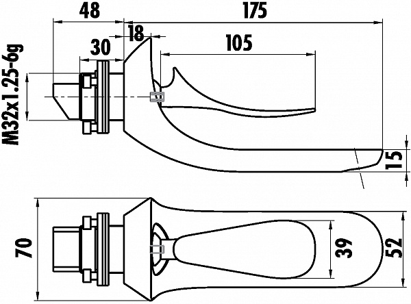 Смеситель Creavit Foglia FG1401 для раковины с внутренней частью фото 5