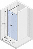 Душевая дверь в нишу Riho Scandic Mistral M102 140 см, R фото 3